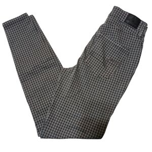 American Eagle Curvy Super Hi Rise Jeggings Size 00 Hounds Tooth Print